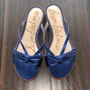 Navy blue studded Sam Edelman sandals!